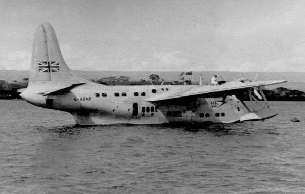 Short Solent on Lake Naivasha c 1949 kindly supplied by Kevin Patience