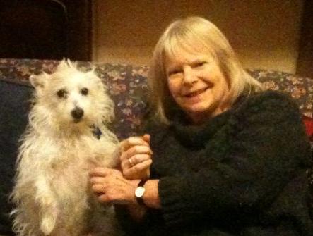 Sally Vivian and dog Pepi