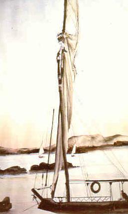 Margaret Gent-Seay painting - Aswan Dawn