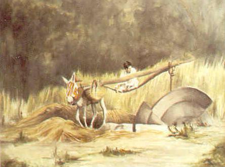 Margaret Gent-Seay painting - While Youth dreams