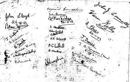 Names St Mary's School class photograph